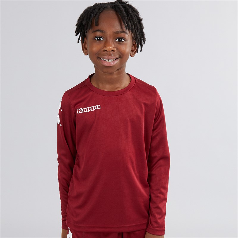 Kappa Boys Bolos Long Sleeve Training Top Pomegranate
