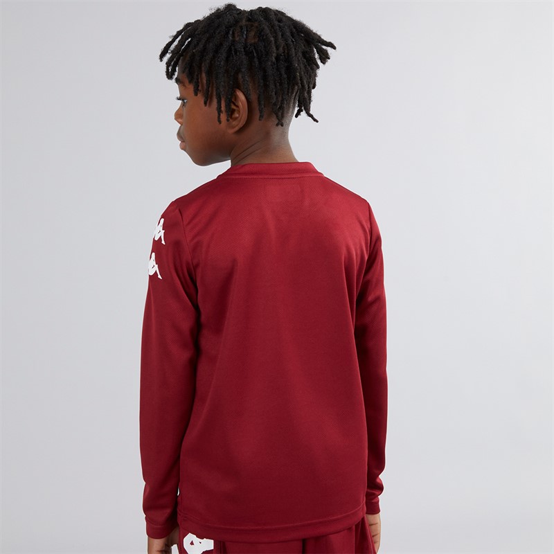 Kappa Boys Bolos Long Sleeve Training Top Pomegranate