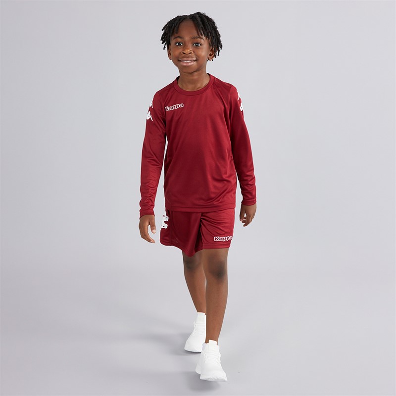Kappa Boys Bolos Long Sleeve Training Top Pomegranate