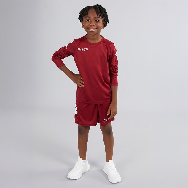 Kappa Boys Bolos Long Sleeve Training Top Pomegranate