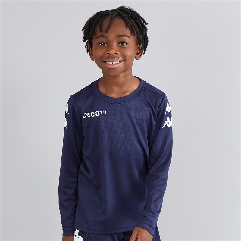 Kappa Boys Bolos Long Sleeve Training Top Navy