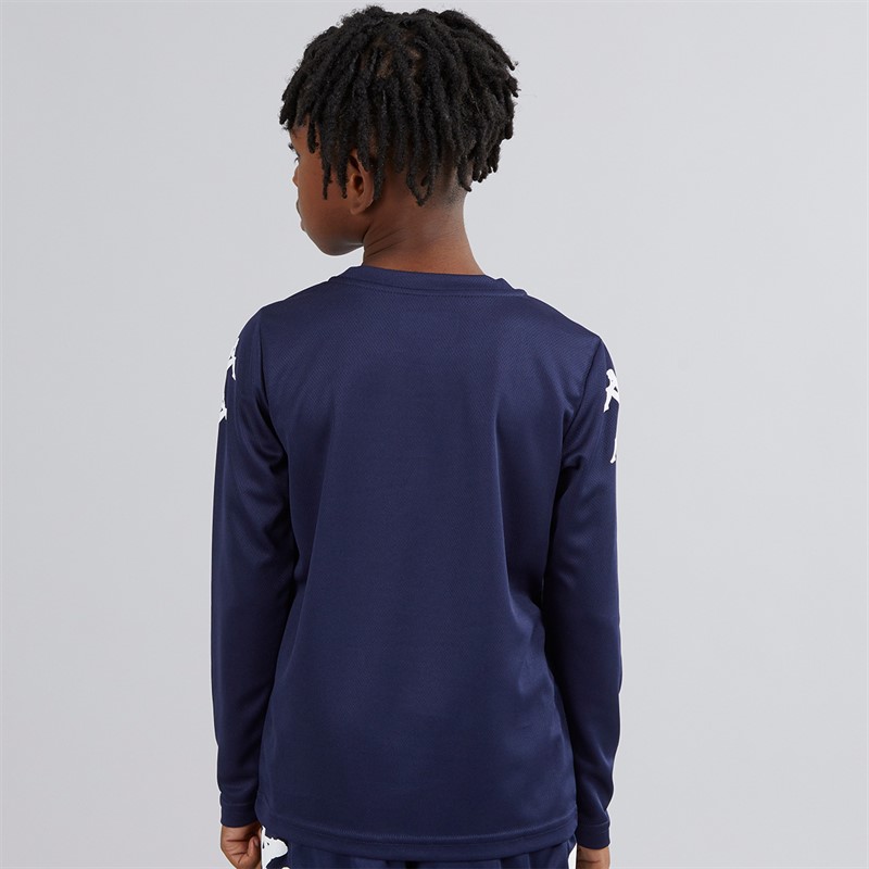 Kappa Boys Bolos Long Sleeve Training Top Navy