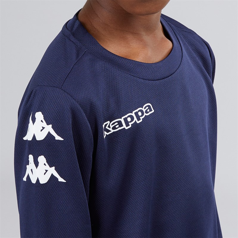 Kappa Boys Bolos Long Sleeve Training Top Navy