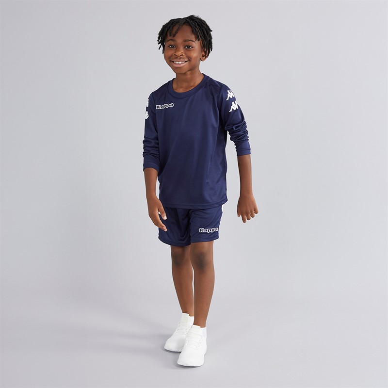 Kappa Boys Bolos Long Sleeve Training Top Navy
