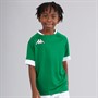 Kappa Boys Ampion Rugby Training/Match Jersey Green Oasis/White