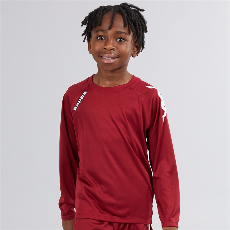 Kappa Boys Veneto 2 Long Sleeve Training Jersey Pomegranate - Size XL