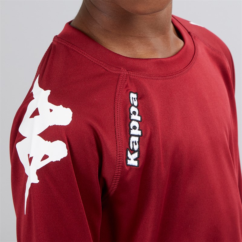 Kappa Boys Veneto 2 Long Sleeve Training Jersey Pomegranate
