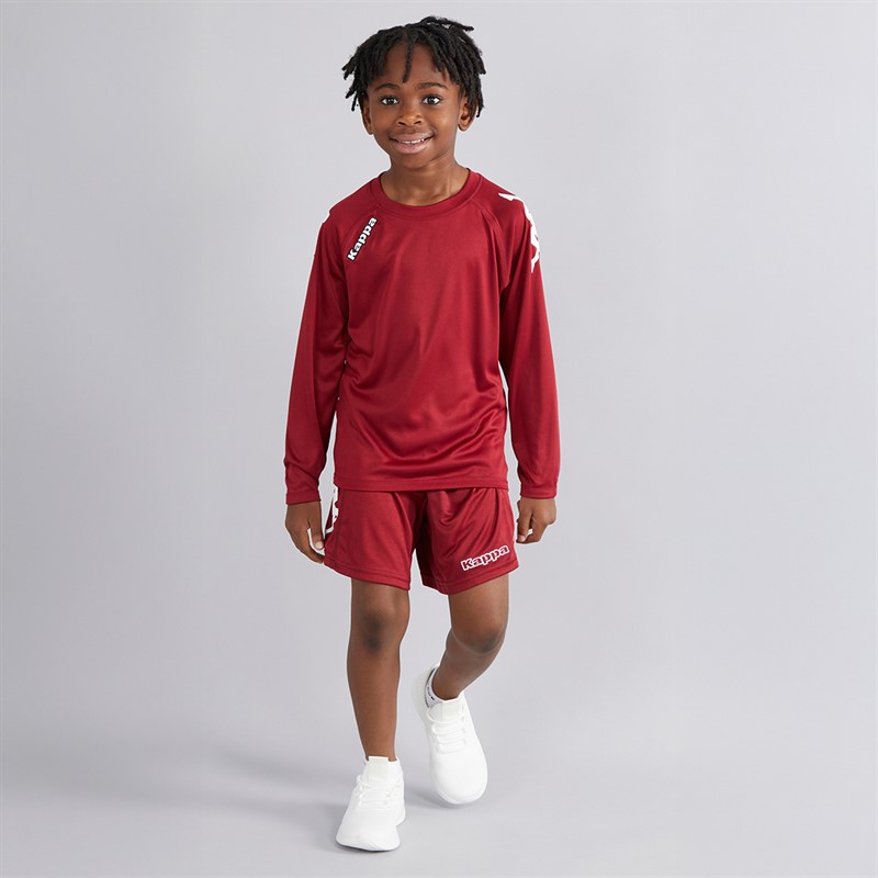 Kappa Boys Veneto 2 Long Sleeve Training Jersey Pomegranate