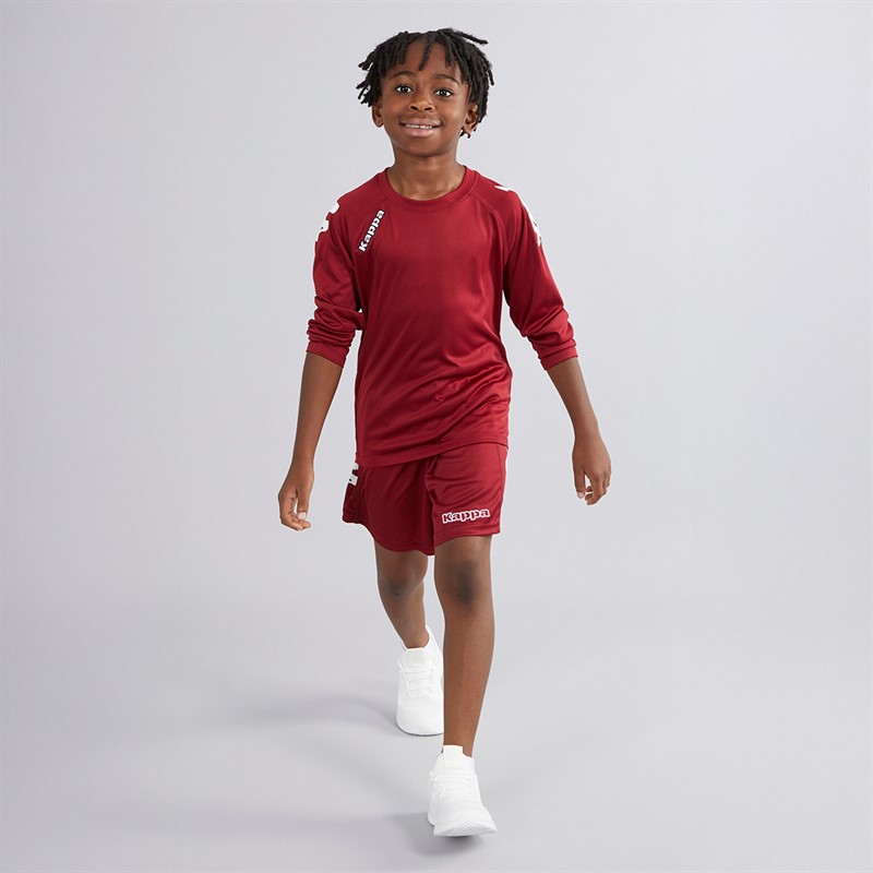 Kappa Boys Veneto 2 Long Sleeve Training Jersey Pomegranate