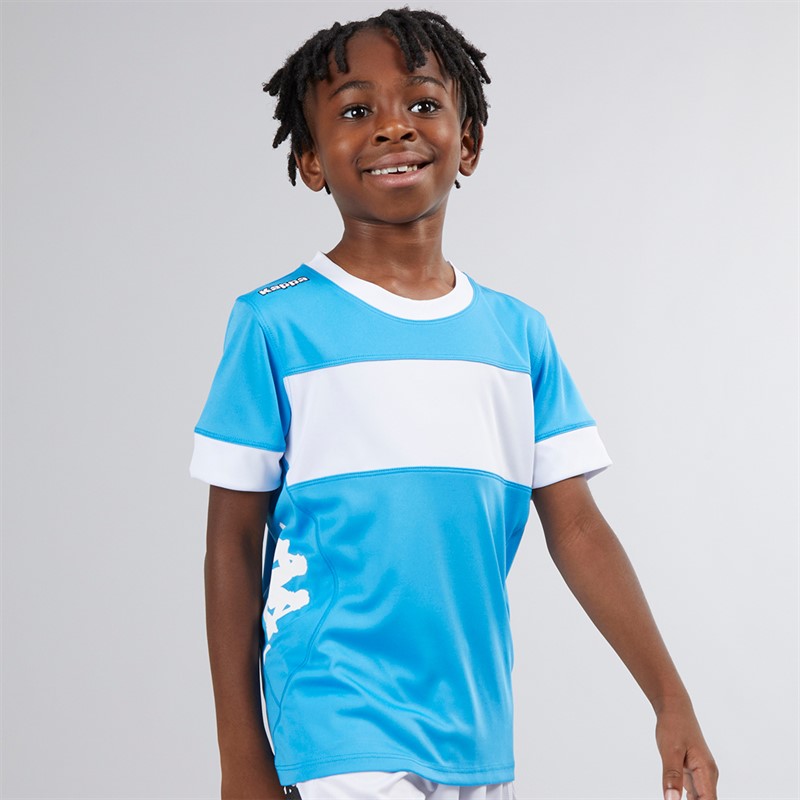 Kappa Boys Remilio 2 Training Jersey Light Blue/White