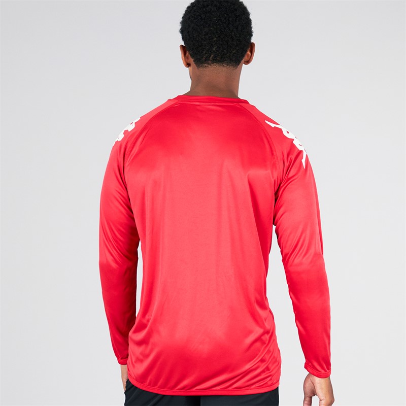 Kappa Mens Veneto 2 Long Sleeve Training Jersey Red