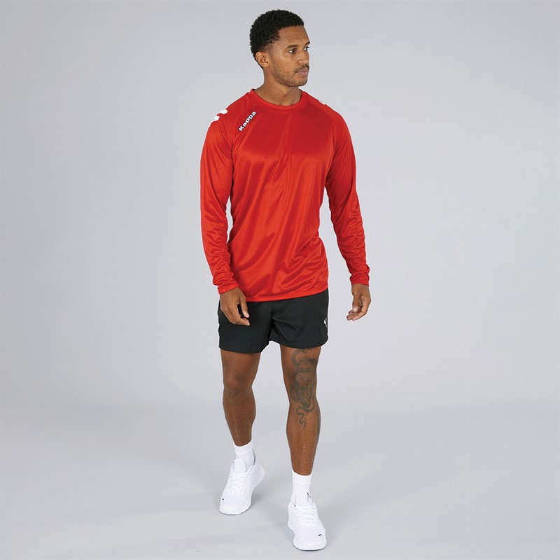 Kappa Mens Veneto 2 Long Sleeve Training Jersey Red