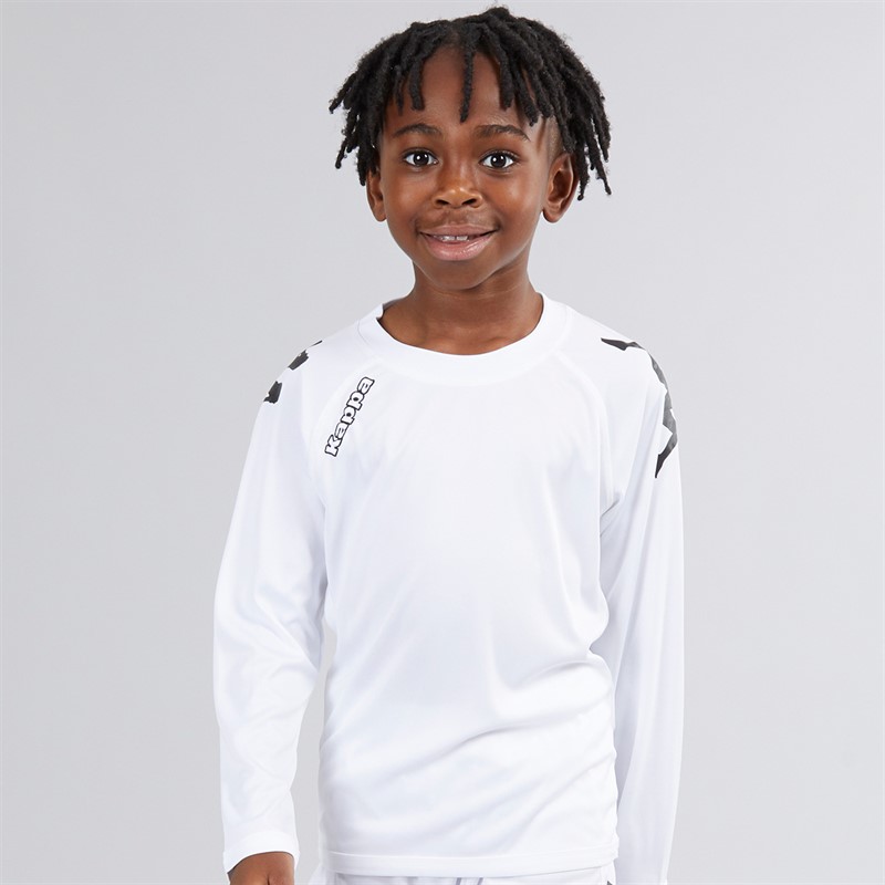 Kappa Boys Veneto 2 Long Sleeve Training Jersey White