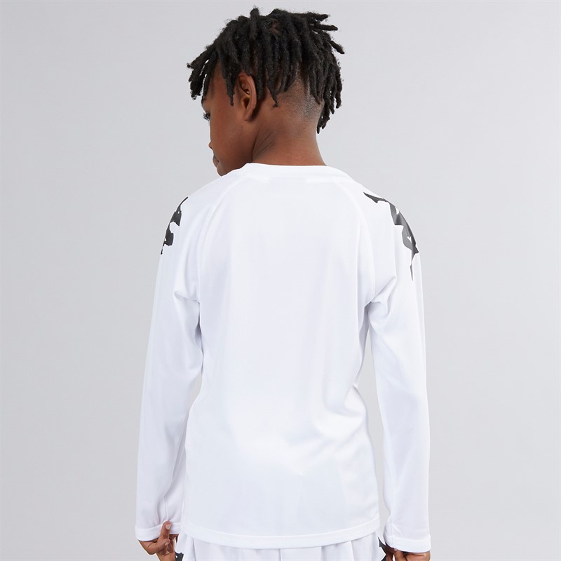 Kappa Boys Veneto 2 Long Sleeve Training Jersey White