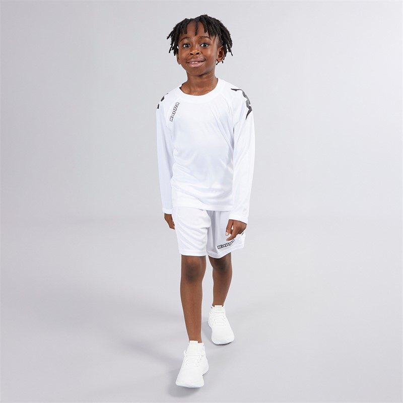 Kappa Boys Veneto 2 Long Sleeve Training Jersey White