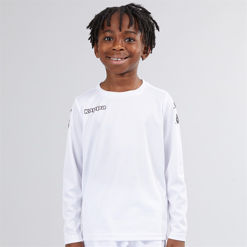 Kappa Boys Bolos Long Sleeve Training Top White