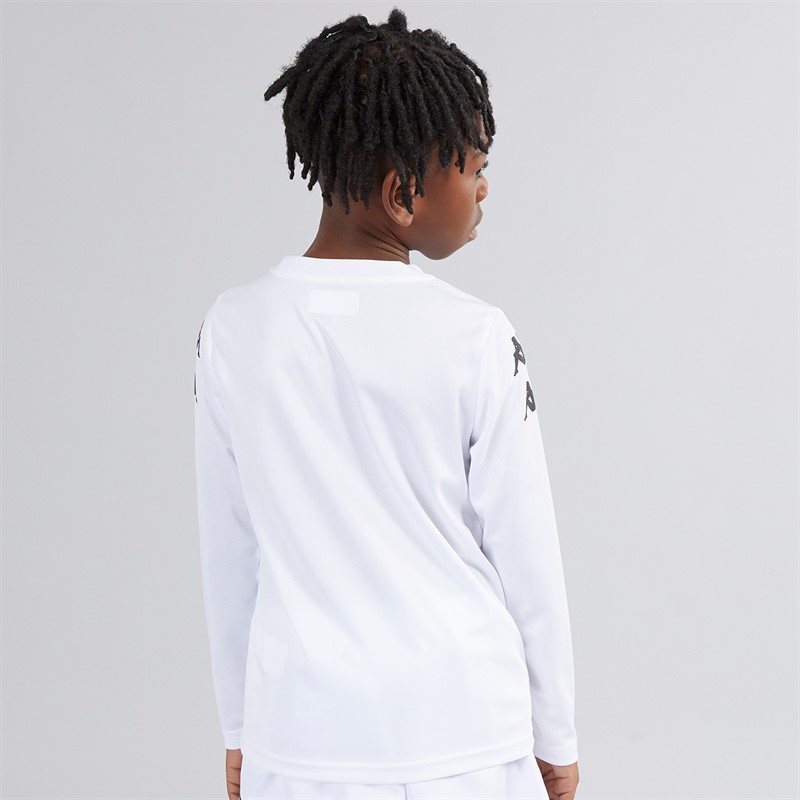Kappa Boys Bolos Long Sleeve Training Top White