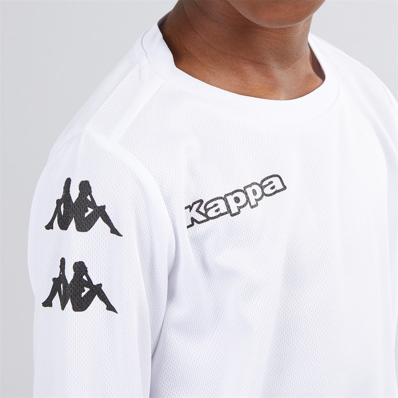 Kappa Boys Bolos Long Sleeve Training Top White