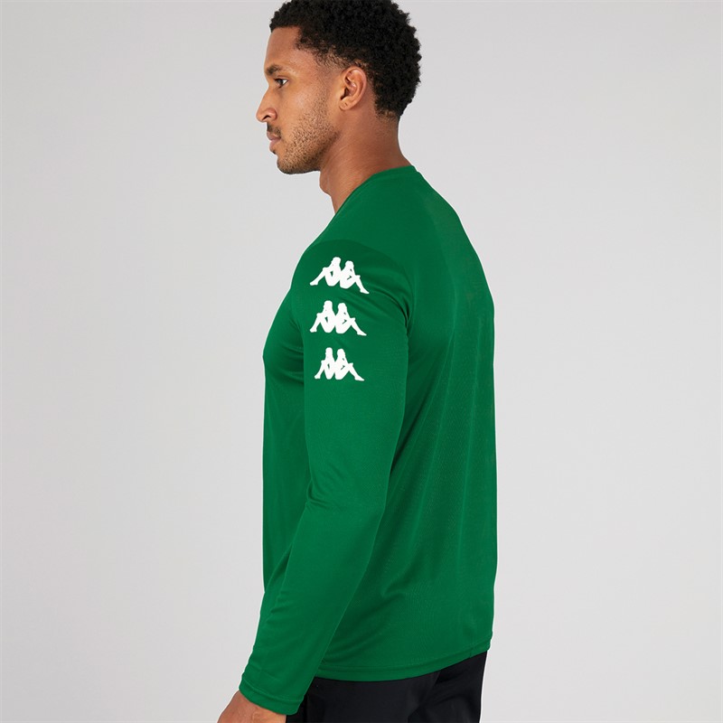 Kappa Mens Bolos Long Sleeve Training Top Green