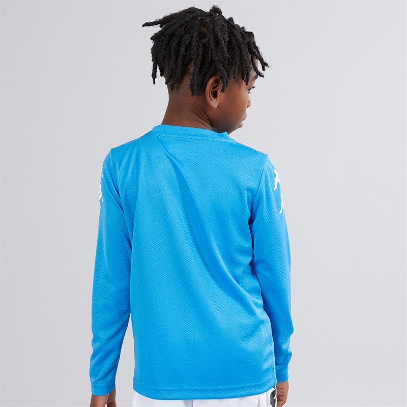 Kappa Boys Bolos Long Sleeve Training Top Light Blue