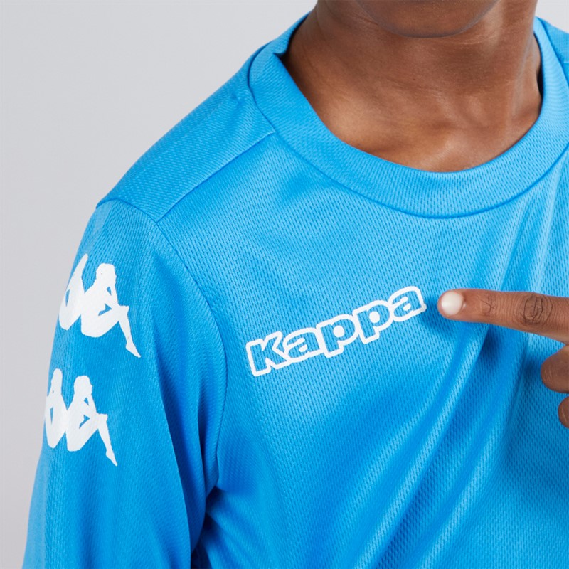 Kappa Boys Bolos Long Sleeve Training Top Light Blue