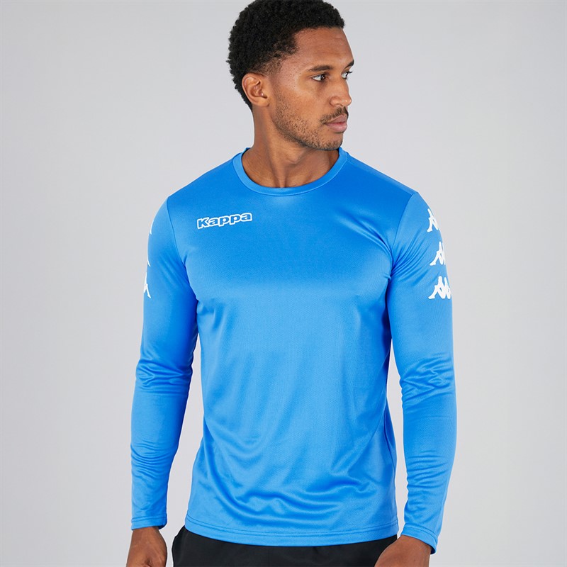 Kappa Mens Bolos Long Sleeve Training Top Light Blue