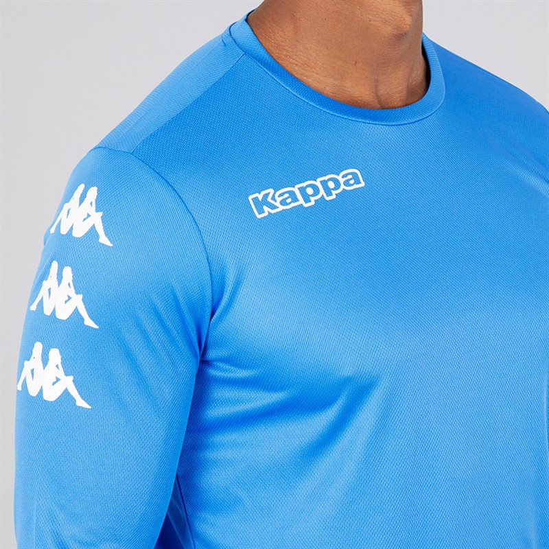 Kappa Mens Bolos Long Sleeve Training Top Light Blue