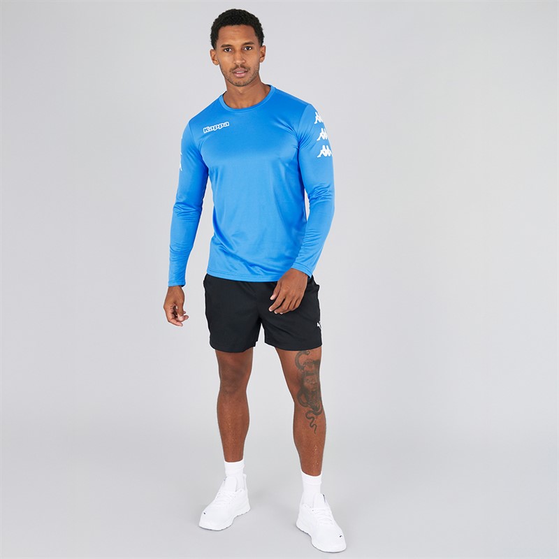 Kappa Mens Bolos Long Sleeve Training Top Light Blue