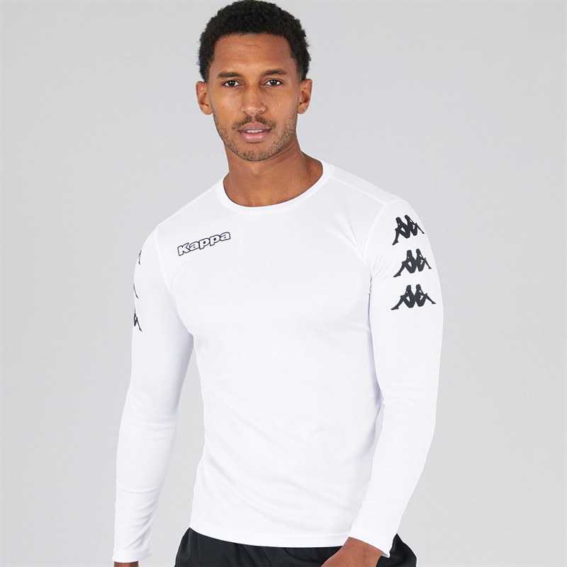 Kappa Mens Bolos Long Sleeve Training Top White
