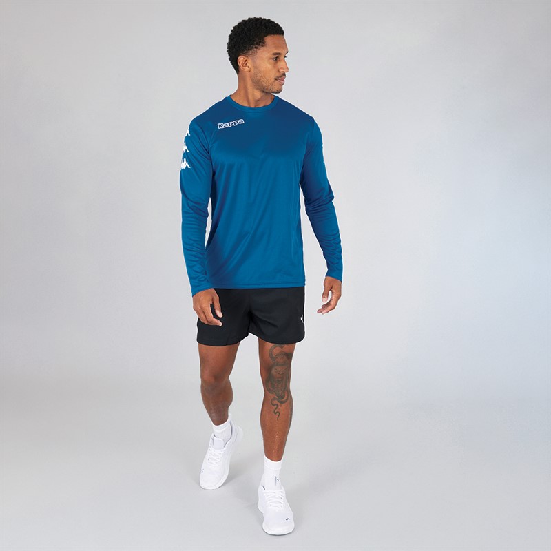 Kappa Mens Bolos Long Sleeve Training Top Royal Blue