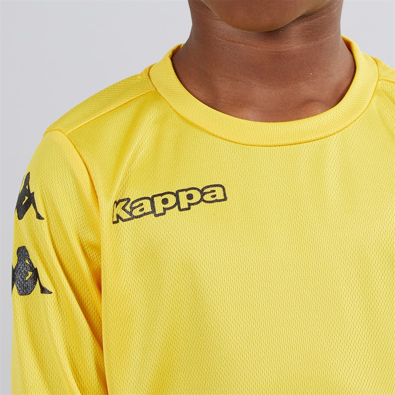 Kappa Boys Bolos Long Sleeve Training Top Yellow