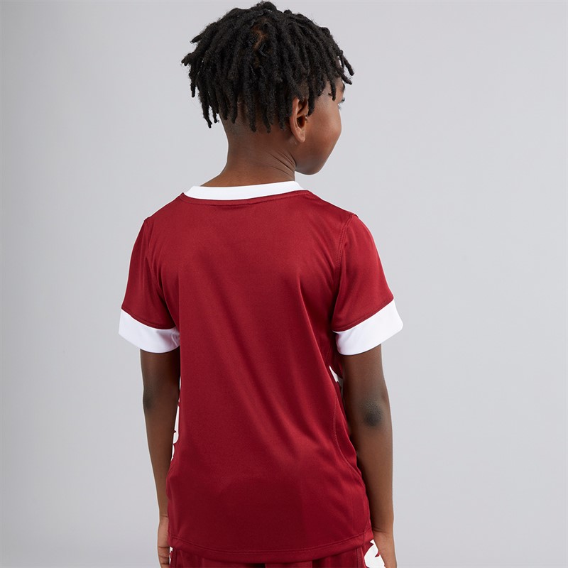 Kappa Boys Remilio 2 Training Jersey Pomegranate/White
