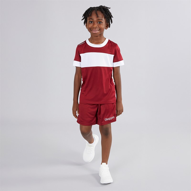 Kappa Boys Remilio 2 Training Jersey Pomegranate/White