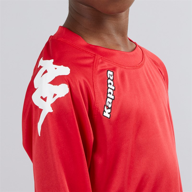 Kappa Boys Veneto 2 Long Sleeve Training Jersey Red