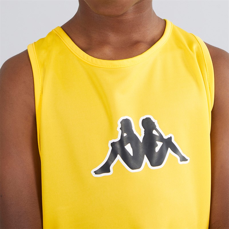 Kappa Junior Boys Wreathe Training Bib Yellow