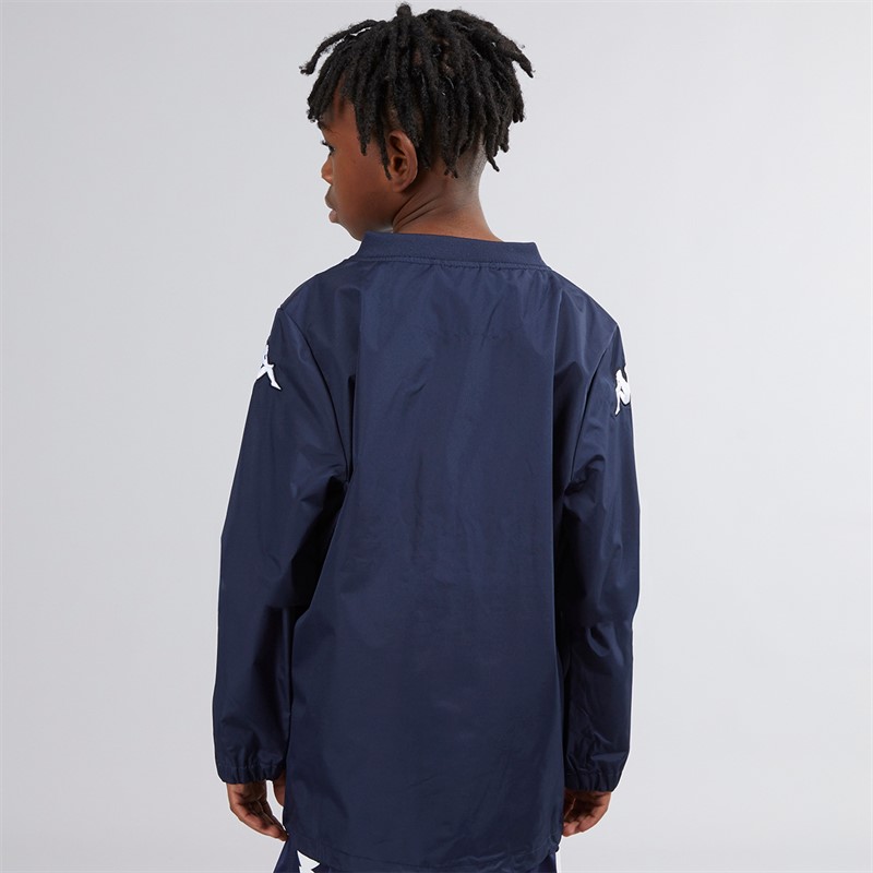 Kappa Boys Vhurston Windproof Water-Repellent Training Top Navy