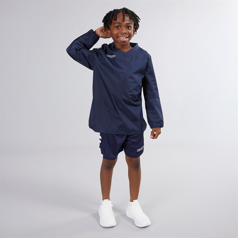 Kappa Boys Vhurston Windproof Water-Repellent Training Top Navy