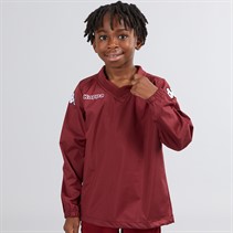 Kappa Boys Vhurston Windproof Water-Repellent Training Top Pomegranate