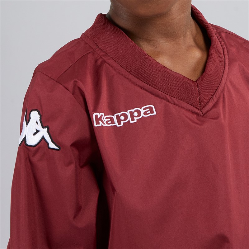 Kappa Boys Vhurston Windproof Water-Repellent Training Top Pomegranate