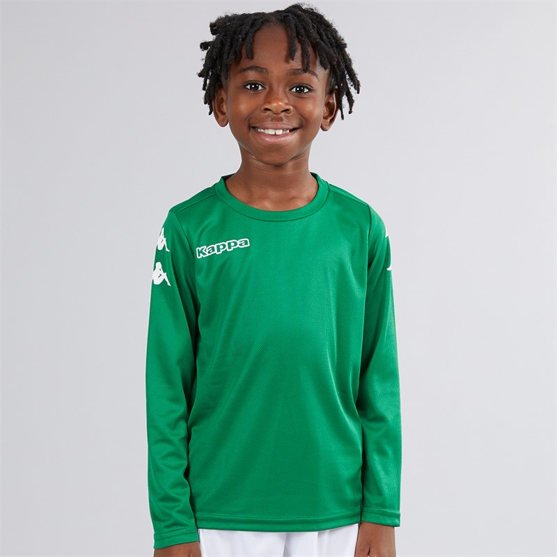 Kappa Boys Bolos Long Sleeve Training Top Green