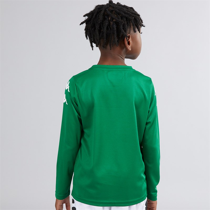 Kappa Boys Bolos Long Sleeve Training Top Green
