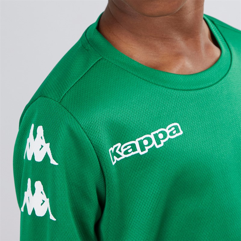 Kappa Boys Bolos Long Sleeve Training Top Green