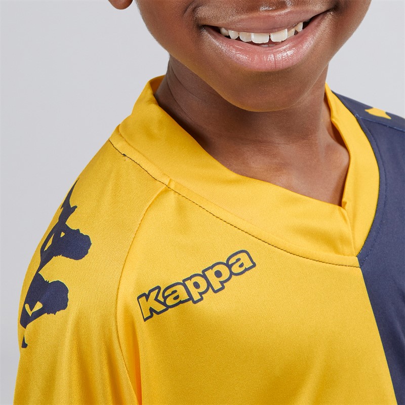 Kappa Boys Wagliar Slim Fit Match Jersey Yellow/Chrome