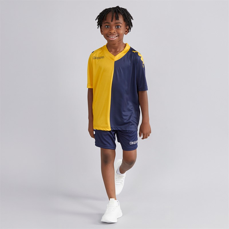 Kappa Boys Wagliar Slim Fit Match Jersey Yellow/Chrome