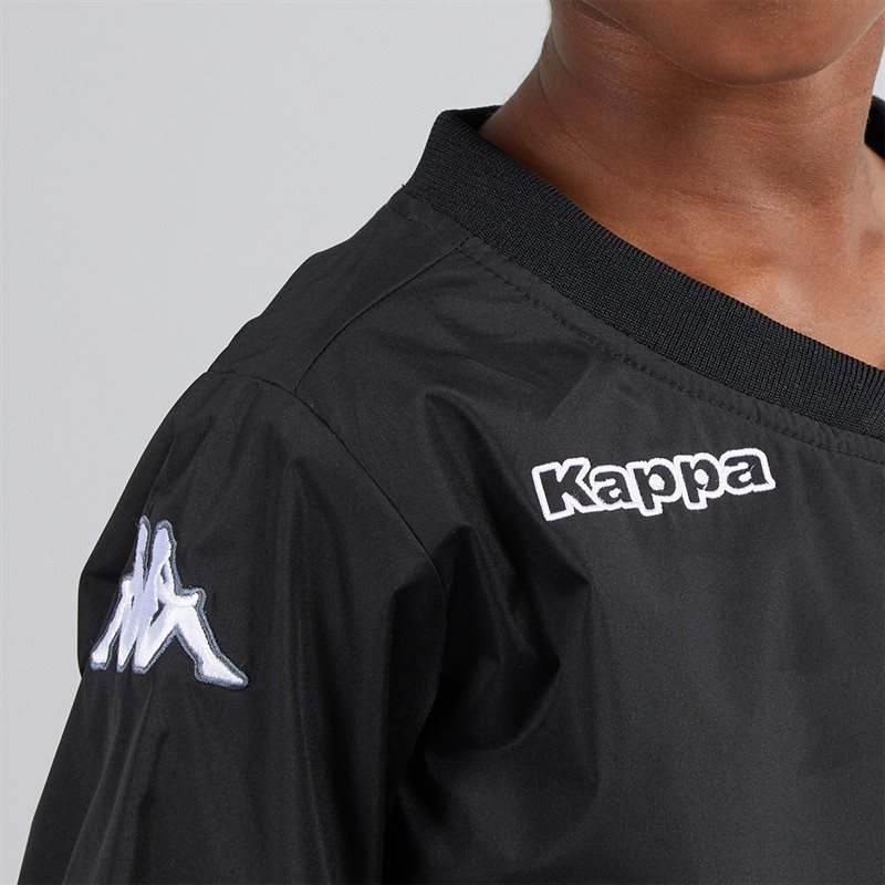 Kappa Boys Vhurston Windproof Water-Repellent Training Top Black