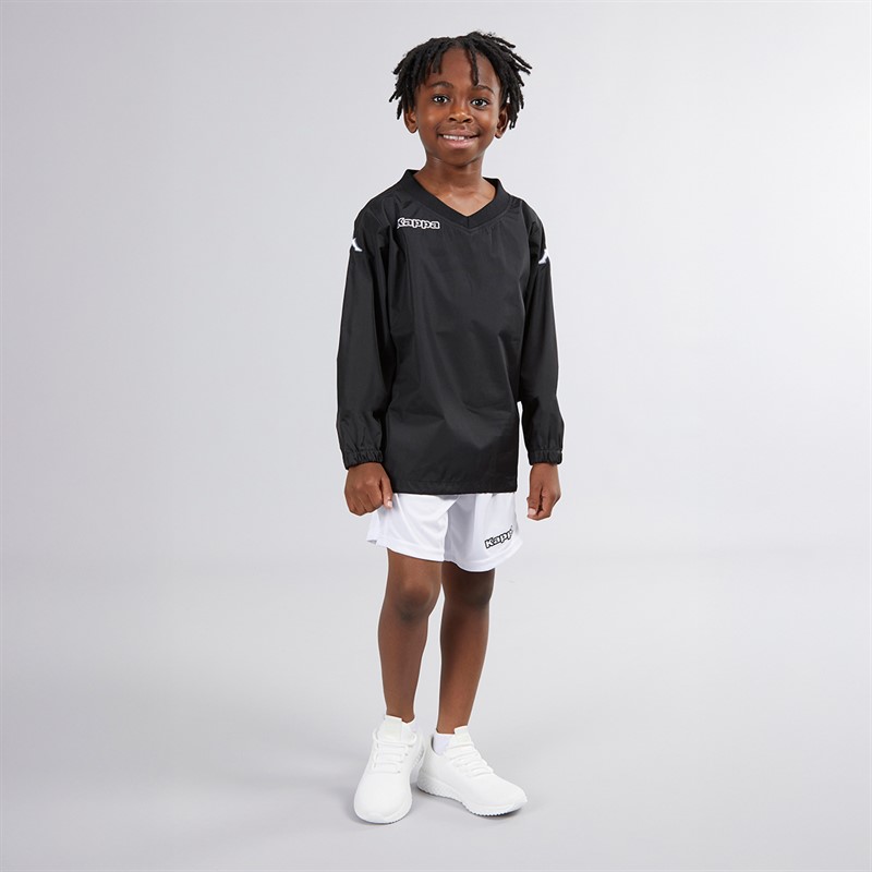 Kappa Boys Vhurston Windproof Water-Repellent Training Top Black