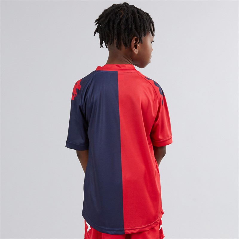 Kappa Boys Wagliar Slim Fit Match Jersey Red/Navy
