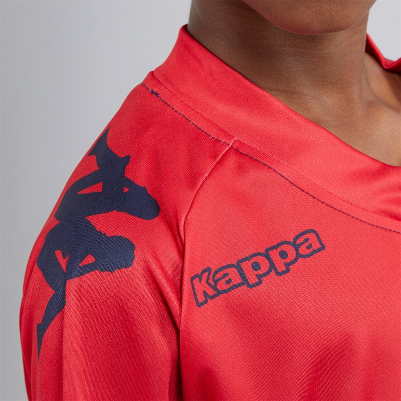 Kappa Boys Wagliar Slim Fit Match Jersey Red/Navy
