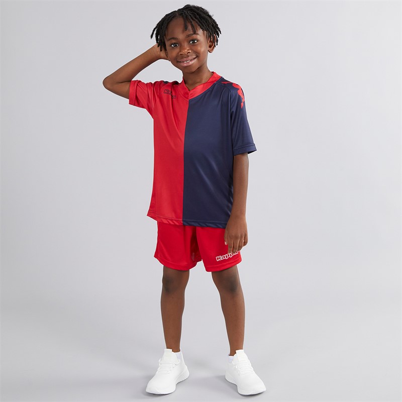Kappa Boys Wagliar Slim Fit Match Jersey Red/Navy