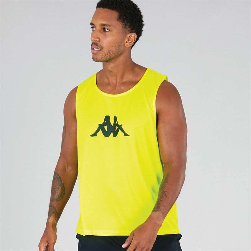 Kappa Mens Wreathe Training Bib Lime